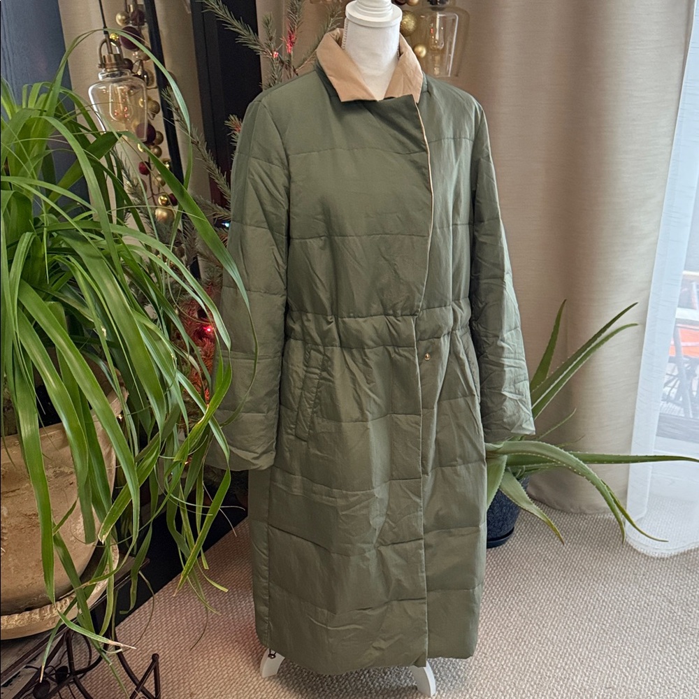 Women's Green Long Coat